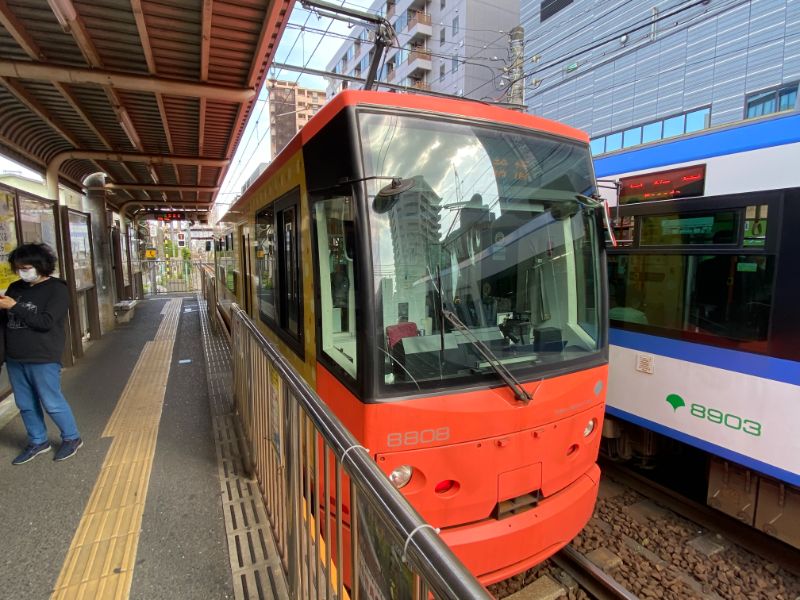 都電荒川線の車両です。It is a vehicle on the Toden-Arakawa line.